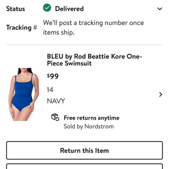 Nordstrom Swimsuit (bleu by rod beattie) - Picture 8 of 8